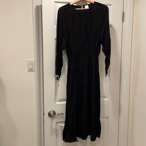 H&M fall long sleeve dress with pearl cuffs. Size S